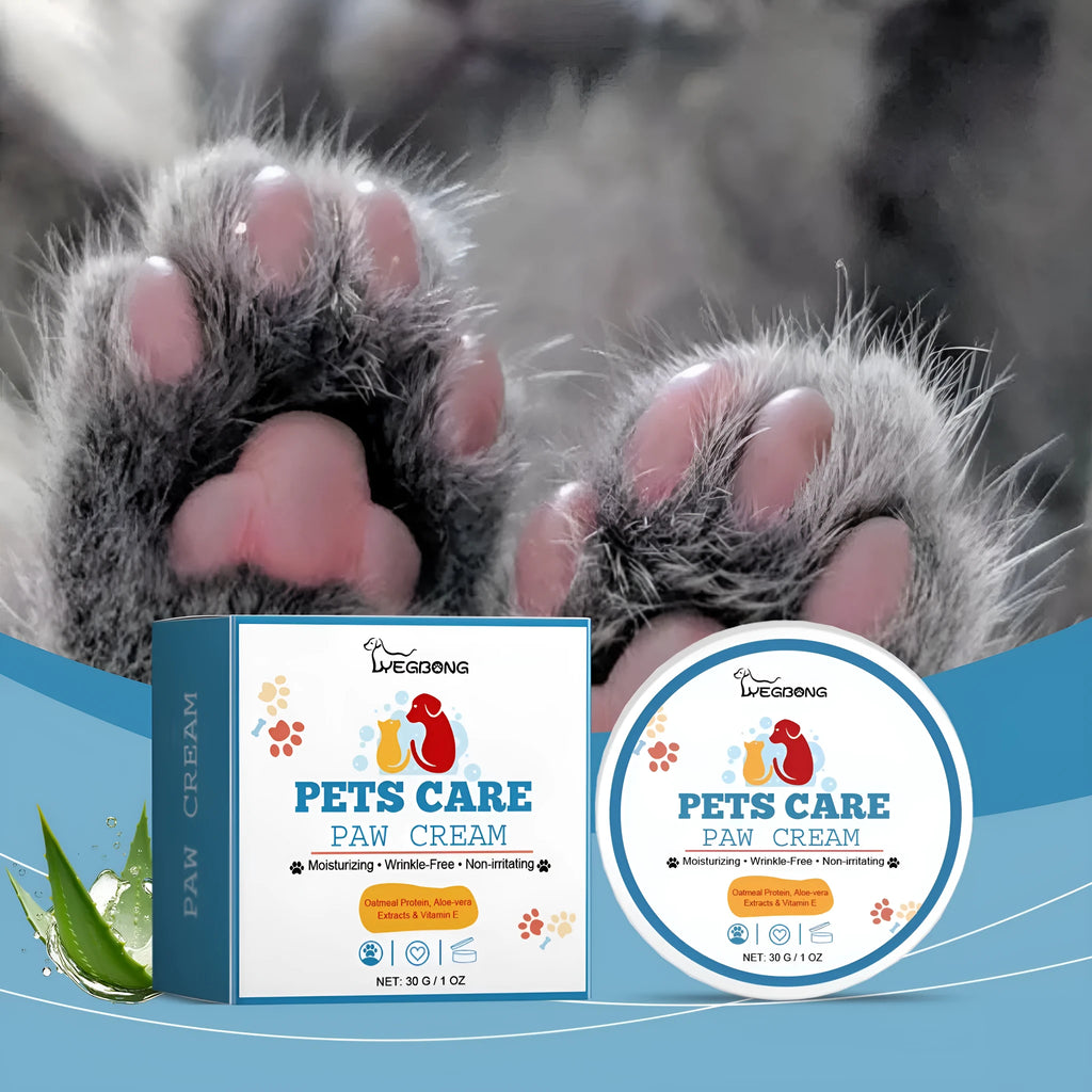 Pet Paw Care Cream deep moisturising 30g tube for dogs with aloe extract and vitamin E