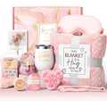 Aromatherapy candle soap bath gift set in a modern simplicity style plastic box.