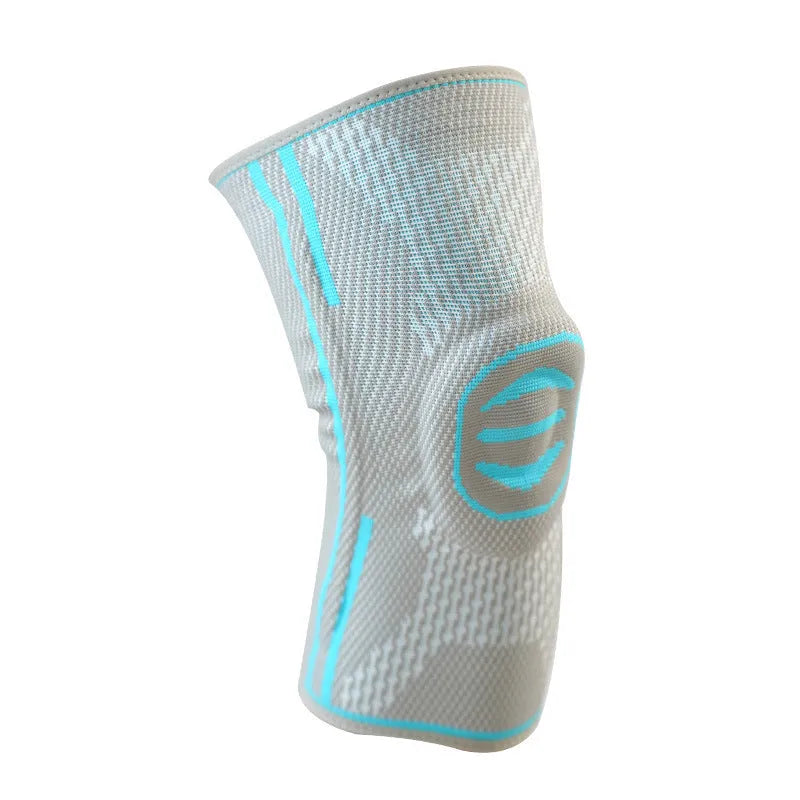 Cotton mountaineering knee cover in green colour for sports protection