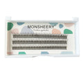 V-shaped fairy fishtail false eyelashes 10mm length black colour thick segment design