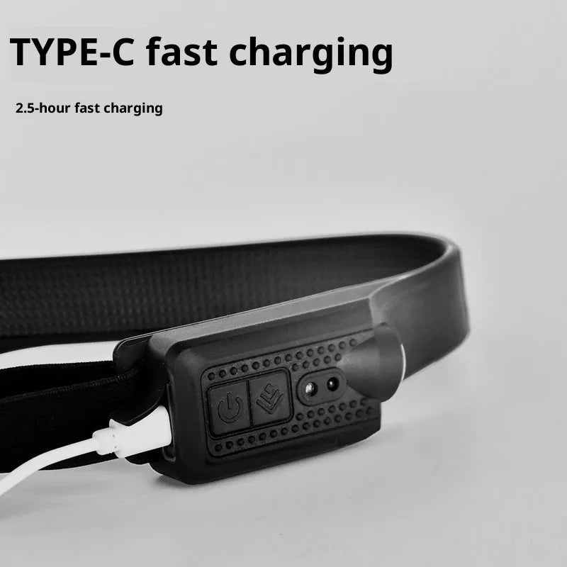 COB headlight single side lamp 400 mAh for outdoor riding, fishing and mountaineering