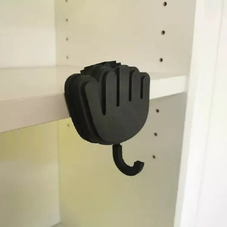 Wooden middle finger desk key hook with single hook design and 2kg capacity in modern minimalist style