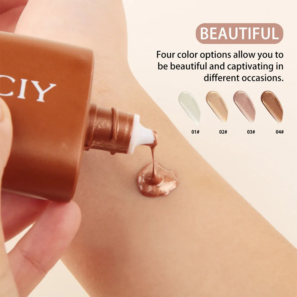 30ML contouring liquid bottle for face and body brightening with four colour options