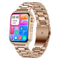 Pink smart watch with a 1.8-inch AMOLED screen and silicone strap on a wrist