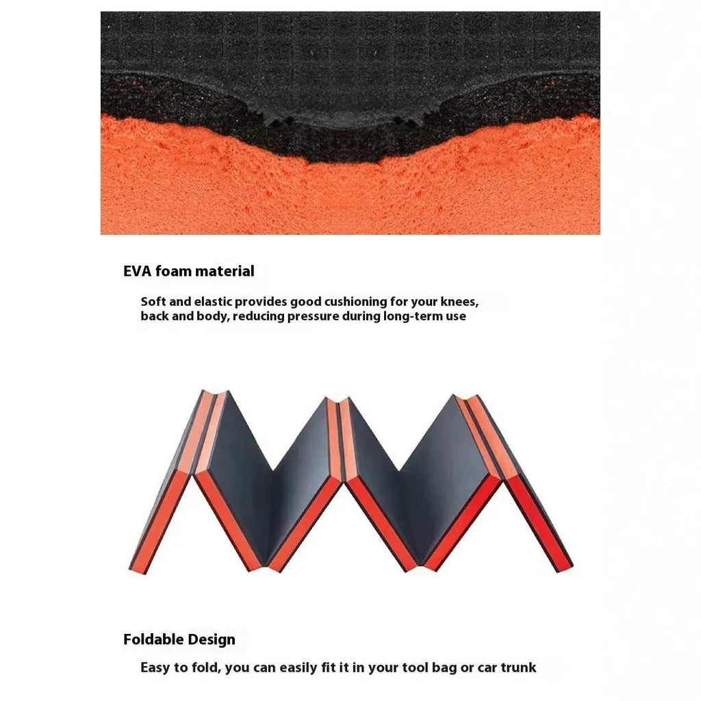 Folding EVA foam kneeling mat for car repair and mechanical work