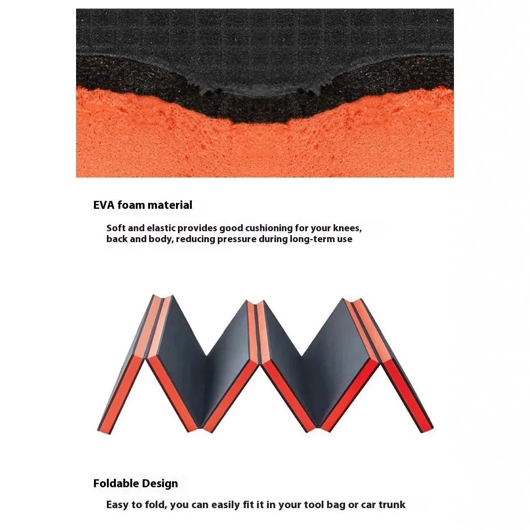 Folding EVA foam kneeling mat for car repair and mechanical work