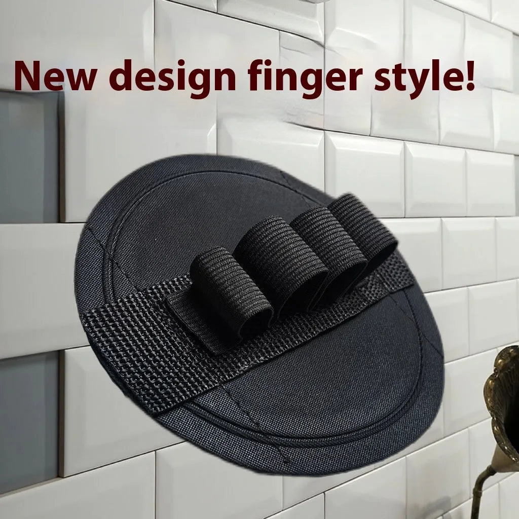 Rubber bath towel finger accessory in round cake design with lace pattern for bathroom organisation