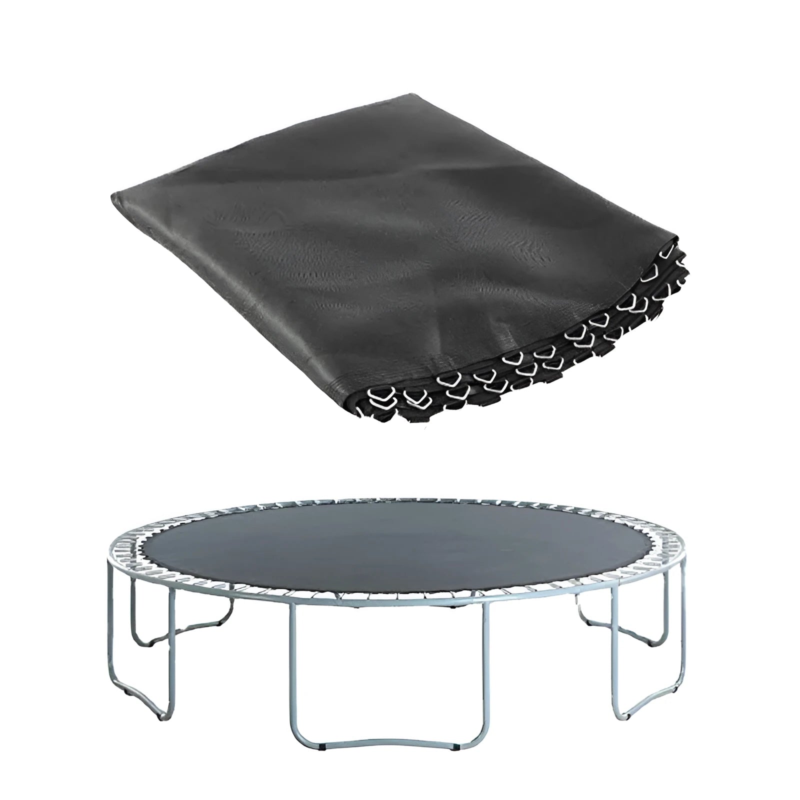 Round trampoline elastic bungee fabric cover in PP material for 6FT to 16FT trampolines