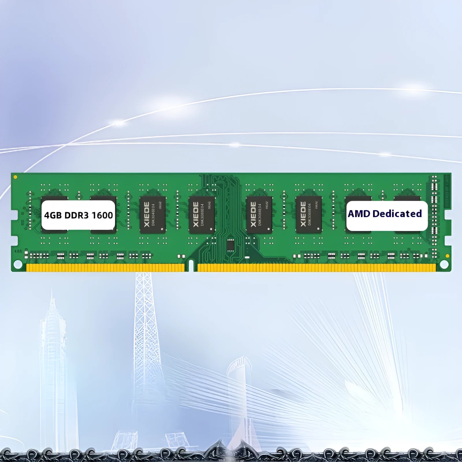 Desktop DDR3 4GB 1600MHz memory module for AMD systems