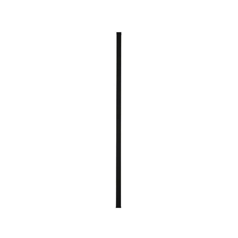 Black minimalist bedside wall lamp in 40cm to 200cm lengths with three light colour options on a wall