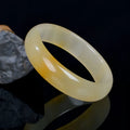 Natural light jade bracelet for women in Chinese style with polished surface