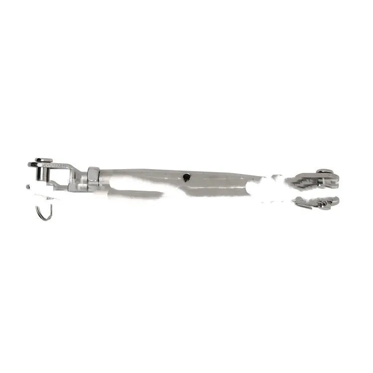 Ziptreck children's pulley slide rope system with handle control, alloy steel components, and 10-metre suit length