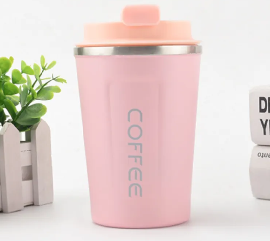 Leak-proof Insulated Travel Mug - 380ml/510ml Double-Walled Stainless Steel Coffee Flask - Car Cup Holder Friendly for Commuting, Office & Outdoors