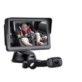 5-inch AHD car monitor with infrared night vision camera for baby monitoring, 1080P, 110-degree viewing angle