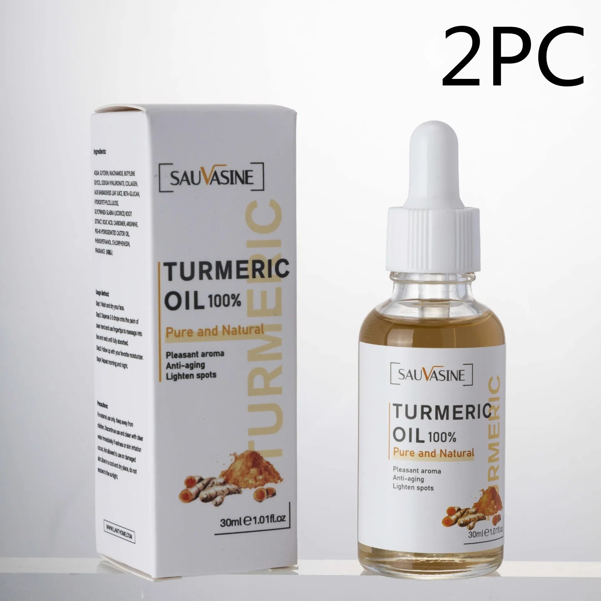 Turmeric facial cleanser moisturising daily skincare cleansing milk 50g and turmeric butter 30ml