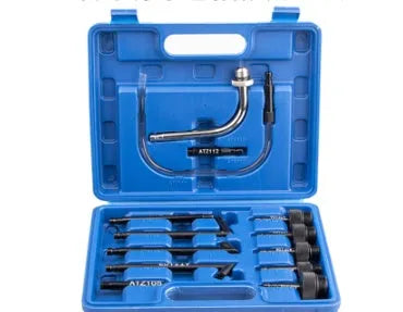 Automatic transmission oil refuelling machine kit with pump, wave box, and connection tools