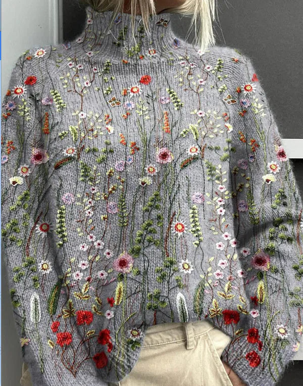 Women's Christmas abstract print casual top with 3D pattern effect in polyester fabric