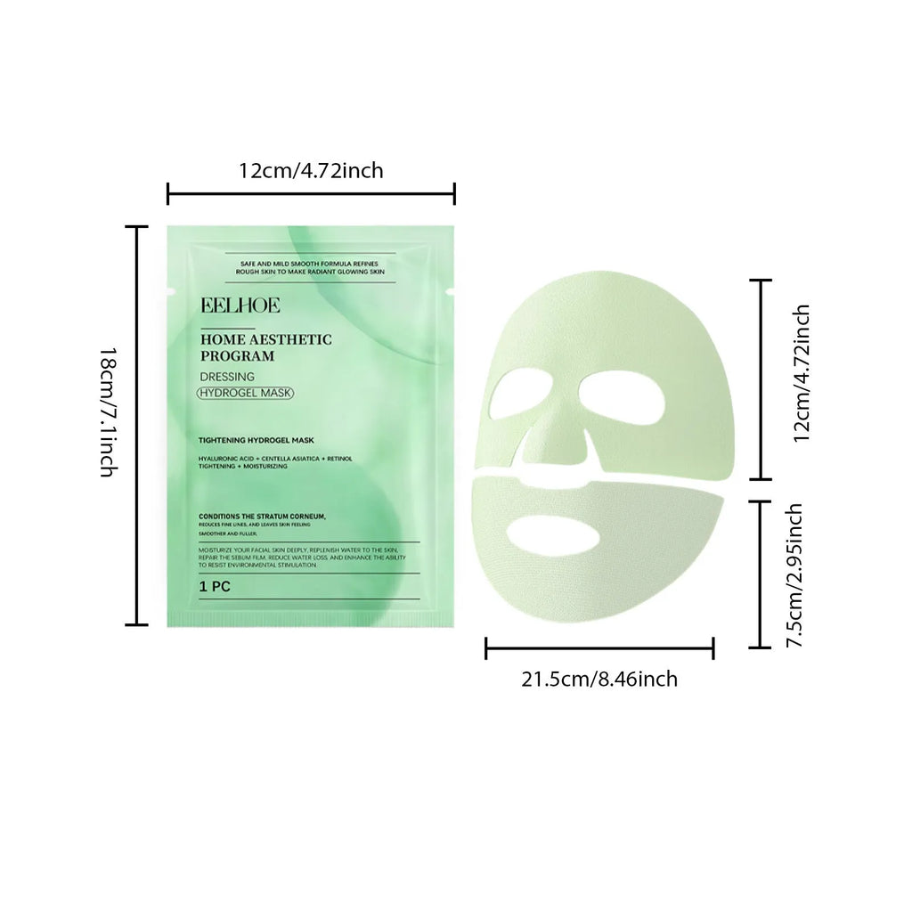 Retinol hydrating facial sheet mask on packaging