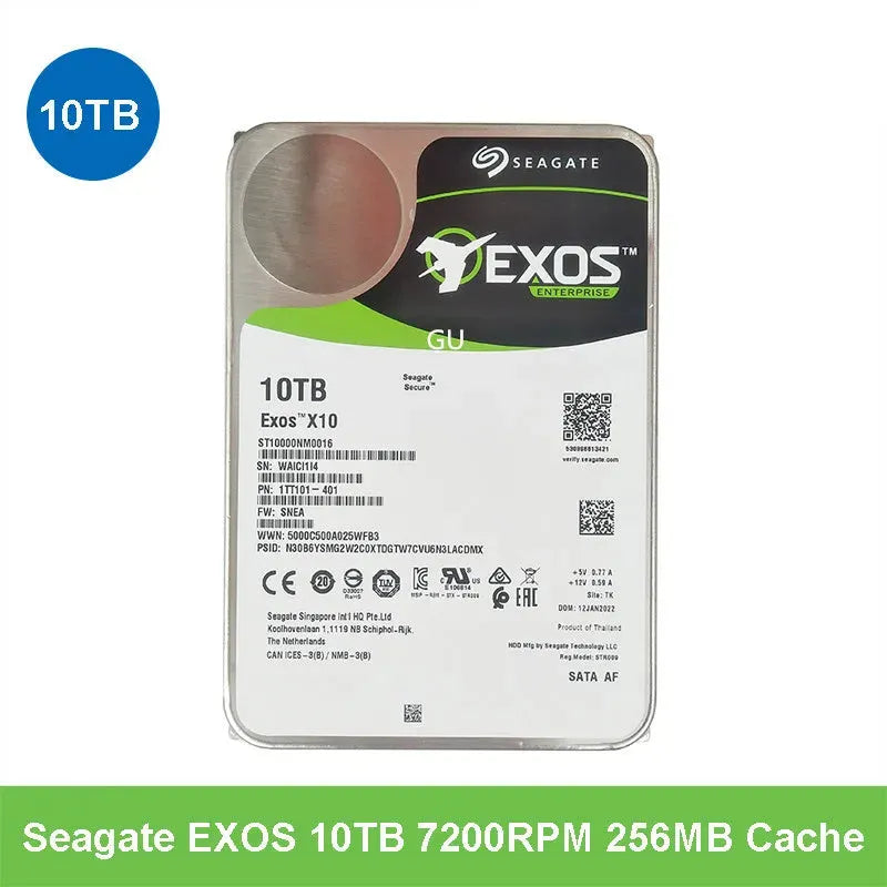 Helium Mechanical Hard Disk 10TB for Monitoring Server Enterprise ST10000NM0086