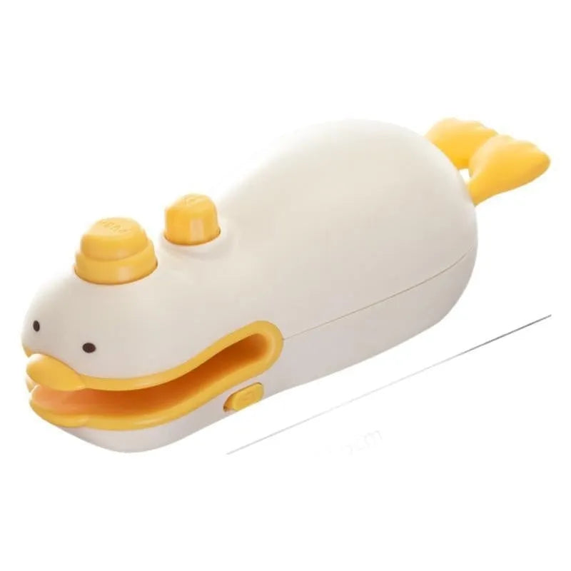 Small yellow duck rechargeable sealing machine with animal jacquard style and charging cable