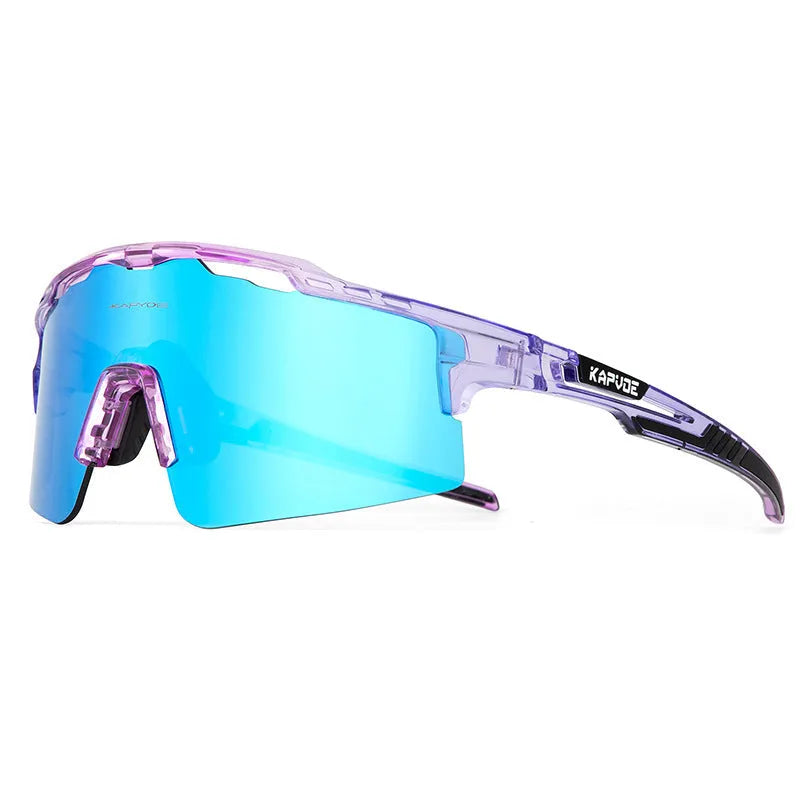 Polarized HD bicycle glasses with TR90 frame and full rim design in colourful lens set