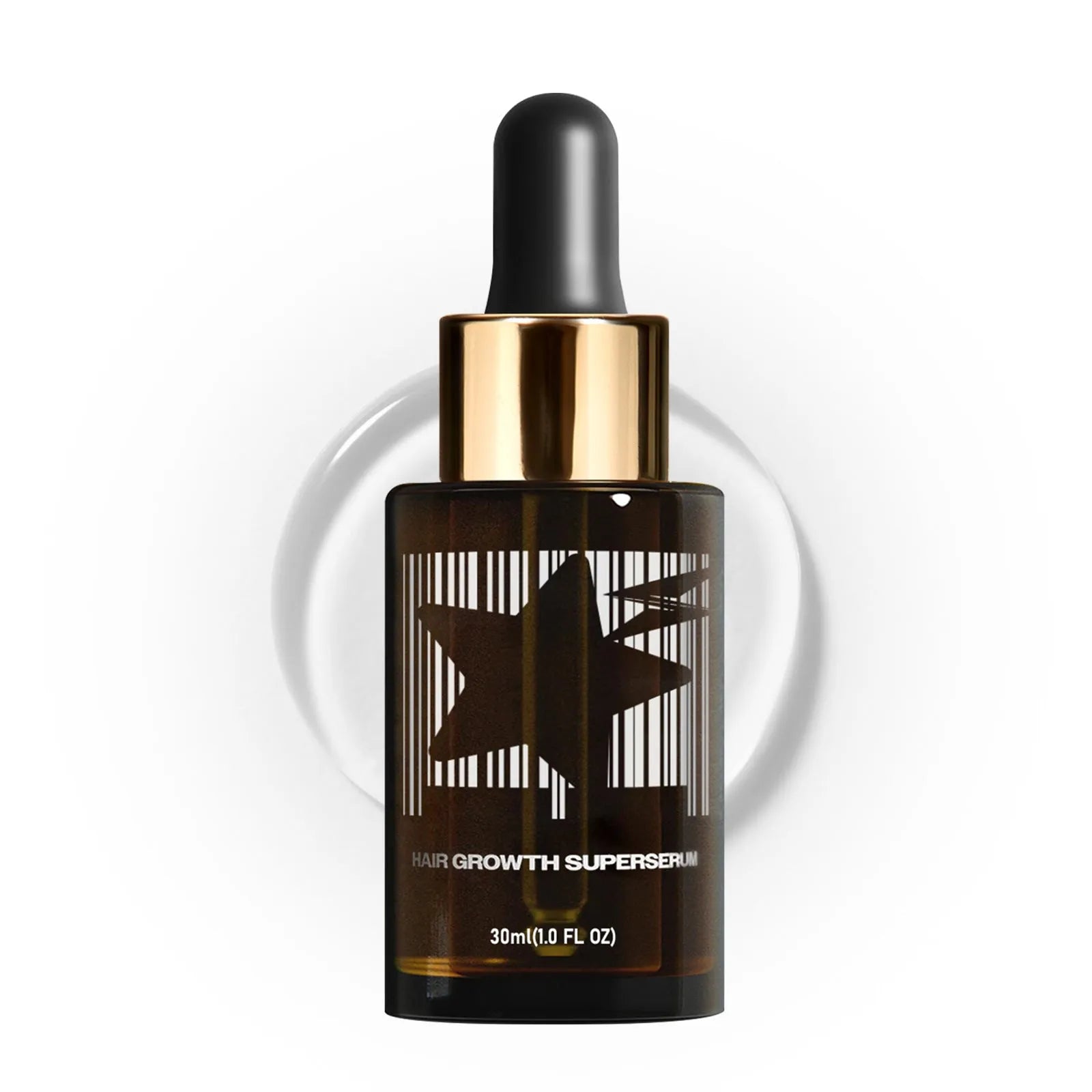 Lightning Star Men's Dense Hair Treatment Oil 30ml white bottle on a plain background