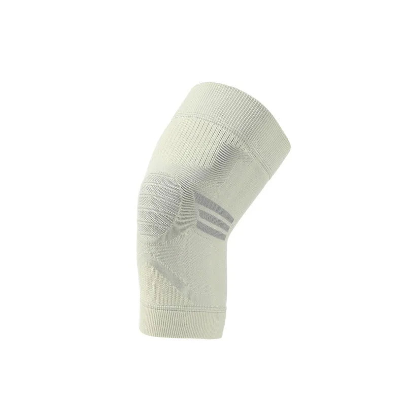 A pair of polyester sports knee pads shown in a colour option, sized for adult use.