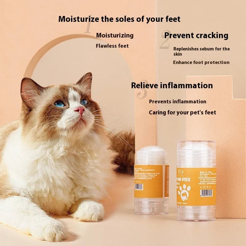 40g pet claw care stick for cats and dogs, stick format for dry cracked claw care