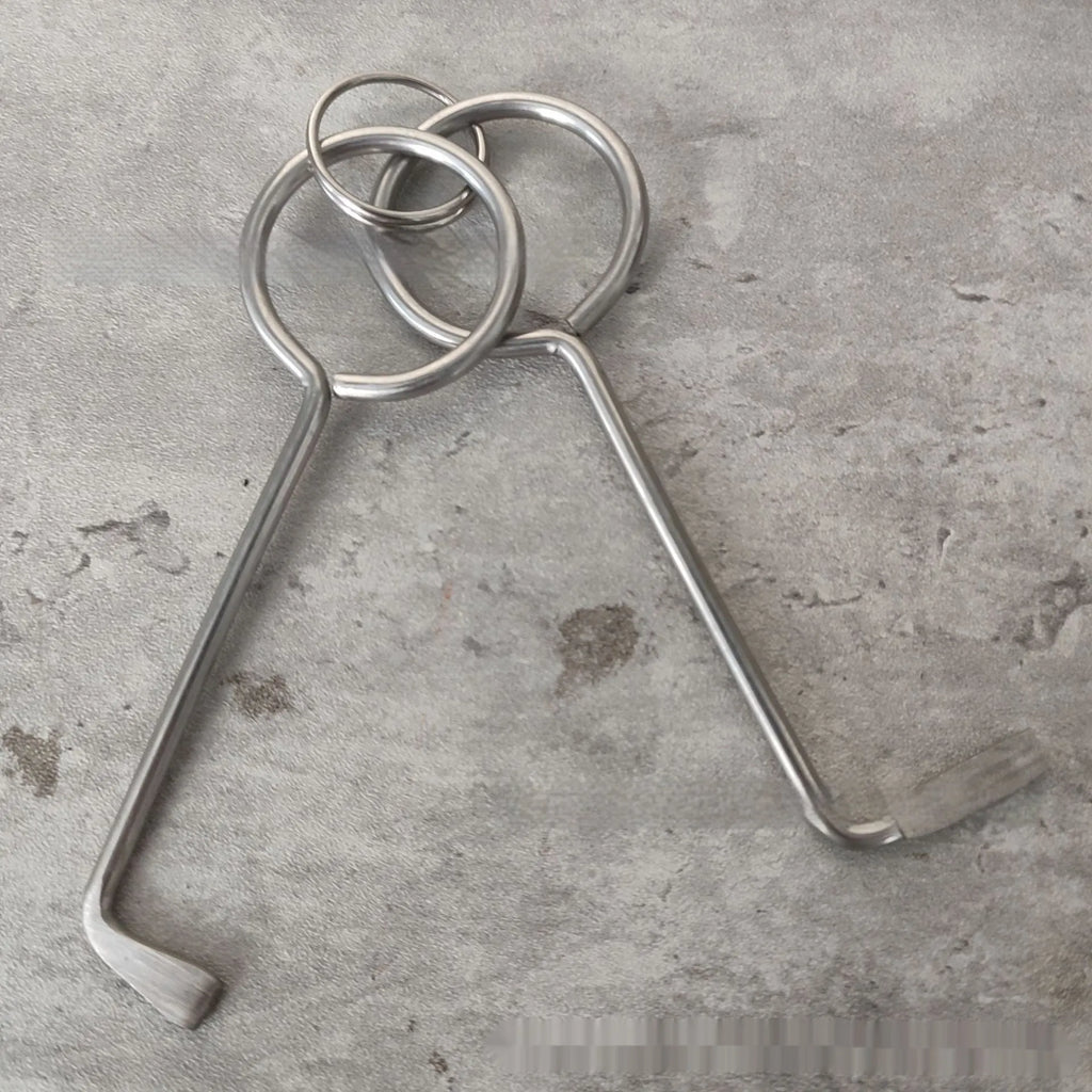 Two adjustable alloy wrench tools from portable universal tool set