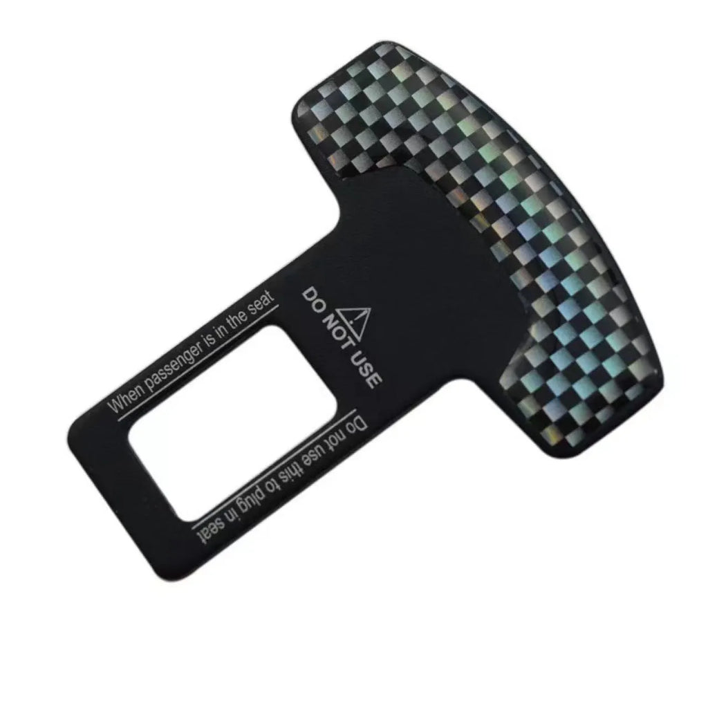Lock Tongue style aluminium keychain bottle opener with frosted carbon fibre texture and a 2.1cm wide cap lifter.