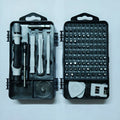 Screwdriver tool set 115 in one B with carbon steel cutter head, 45 steel PR cutter bar and 90mm cutter bar length