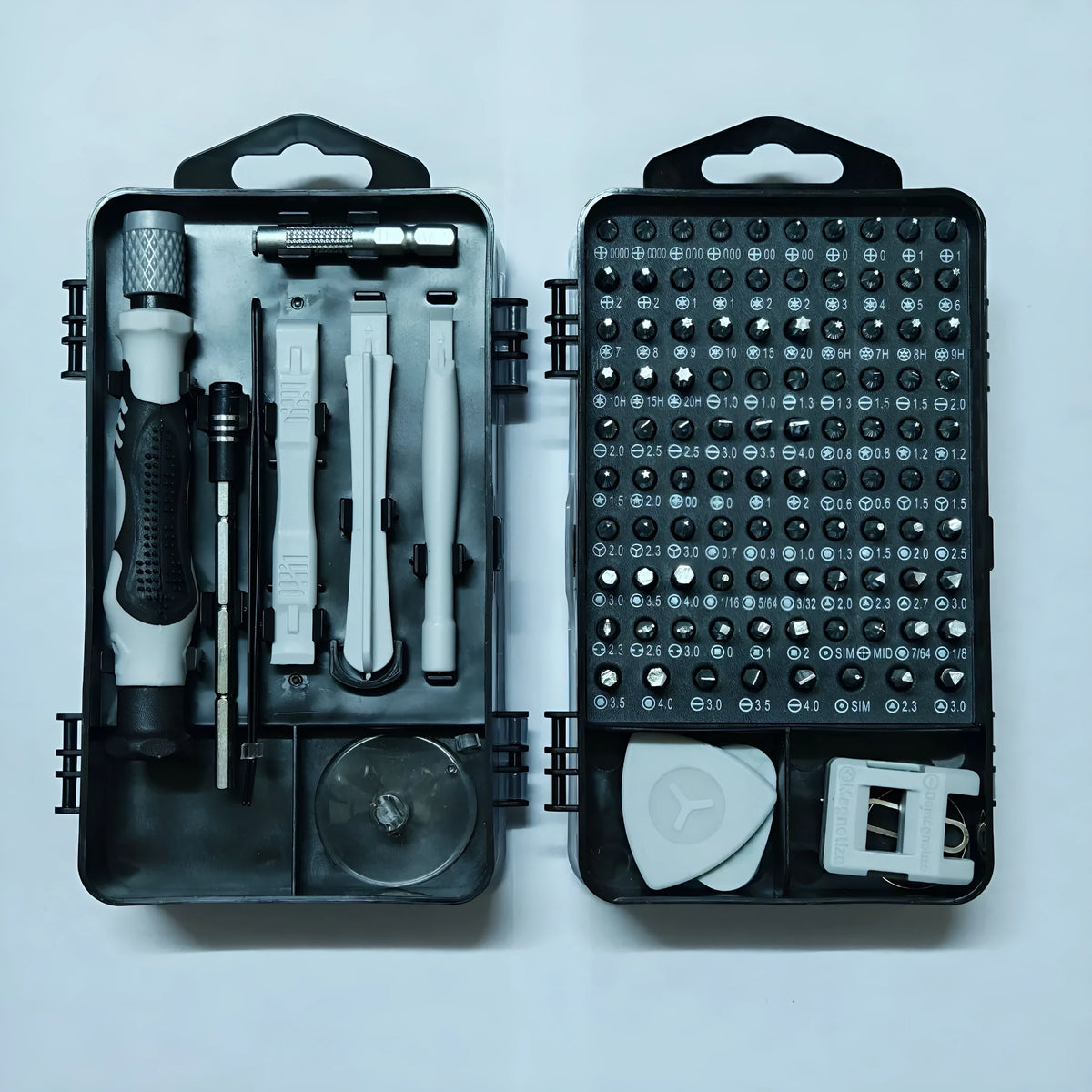 Screwdriver tool set 115 in one B with carbon steel cutter head, 45 steel PR cutter bar and 90mm cutter bar length