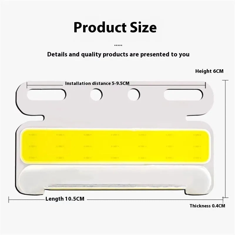 Waterproof aluminium alloy truck side light with COB LED for ground illumination, shown in multiple colour options.
