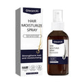 50ml moisturizing hair care spray with ginger root and Polygonum multiflorum extracts in a clear bottle