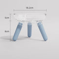 Triangle stable PC pet feeding bowl in transparent with 18.2cm diameter for cats and dogs