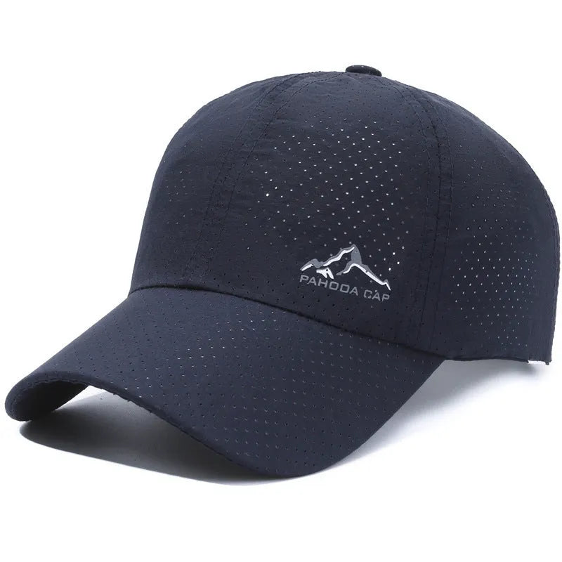 Korean style summer baseball cap in army green with adjustable strap and dome crown.
