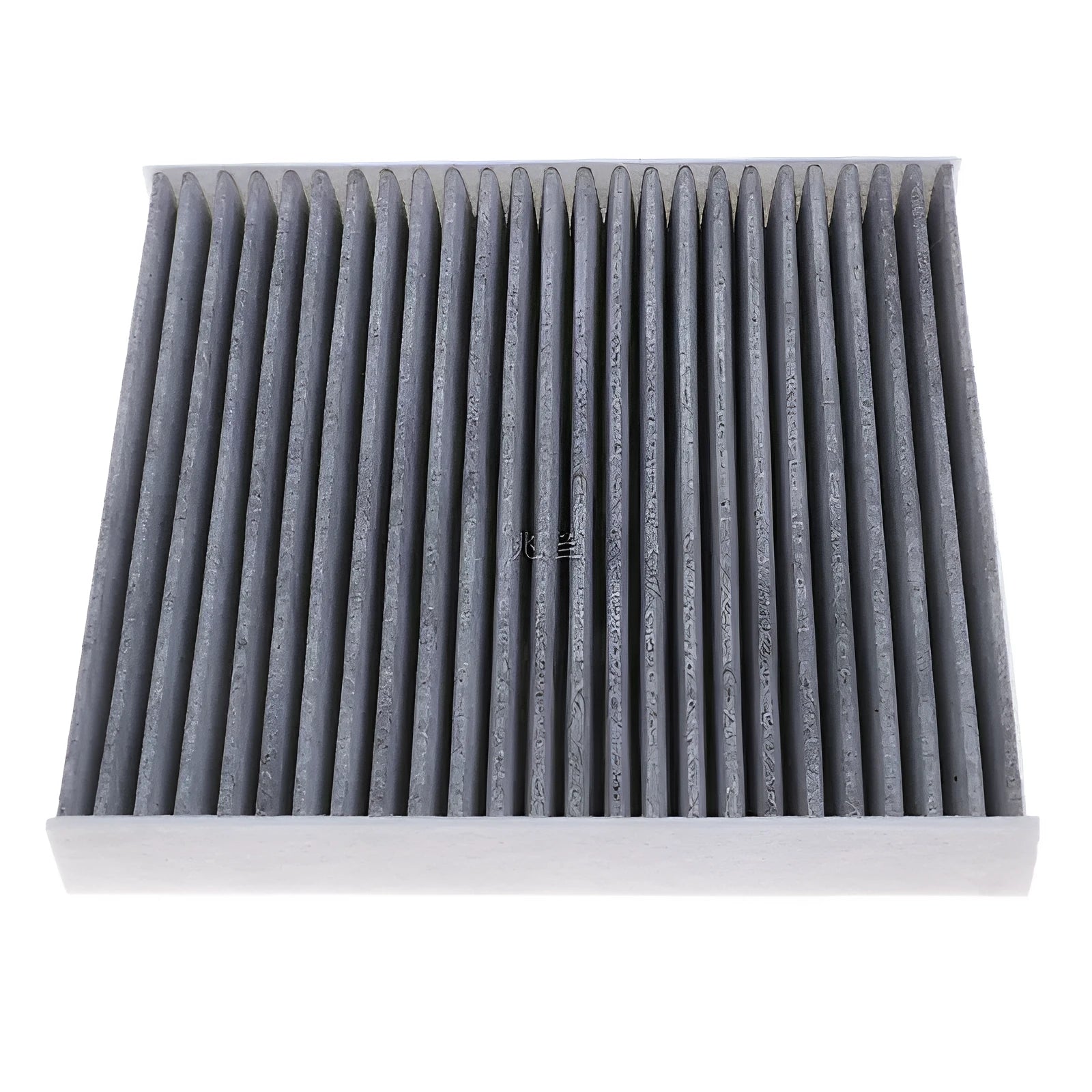 Grey Geely car cabin air filter element measuring 215mm by 210mm