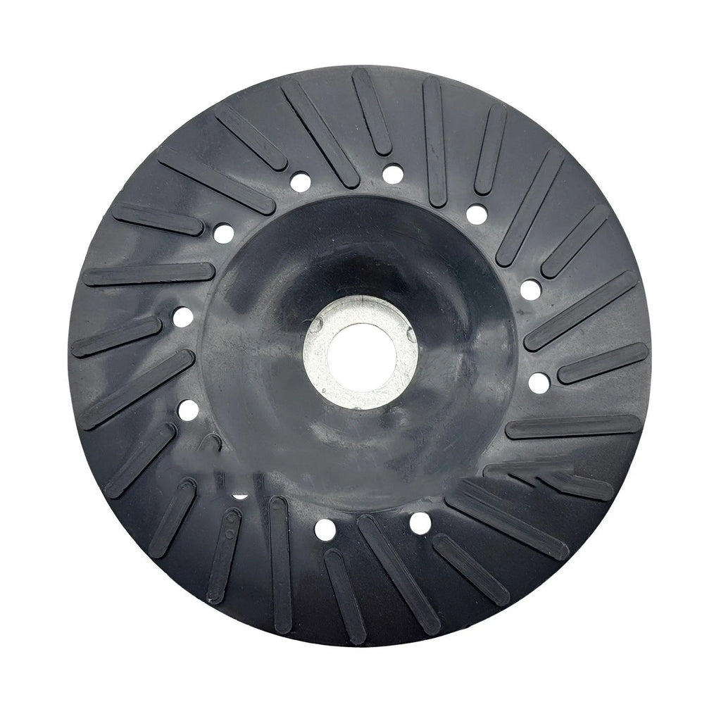 Black steel paper tray polishing disk with 7 inch diameter for high speed metal and wood finishing
