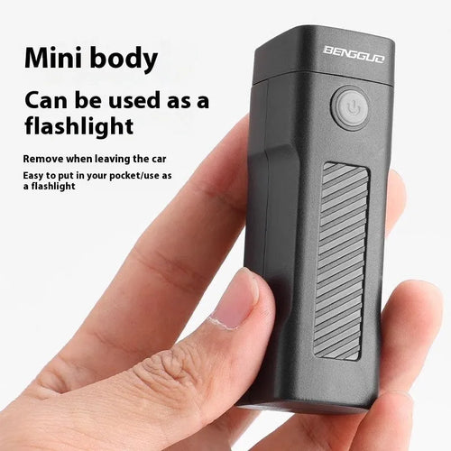USB rechargeable bicycle headlight with quick release strap bracket mounted on handlebars