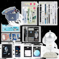 Universe galaxy stationery gift box with astronaut notebook and creative hand ledger, hot stamping theme pattern