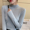 Slim fit knitted viscose shirt in a neutral colour showing long sleeves and pullover design.