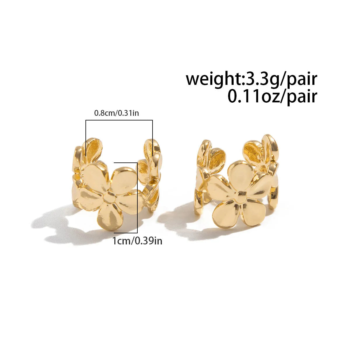 Gold-coloured alloy drop earrings with starfish and scallop designs for women.