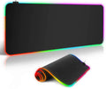 RGB luminous mouse pad with starry sky pattern, natural rubber non-slip base, USB cable, 4 mm thick