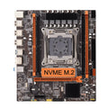 X99 M-ATX motherboard with LGA2011-3 socket, DDR4 support, and M.2 NVMe SATA interface