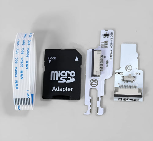 Simple creative personalised plastic card reader with DC interface and memory card