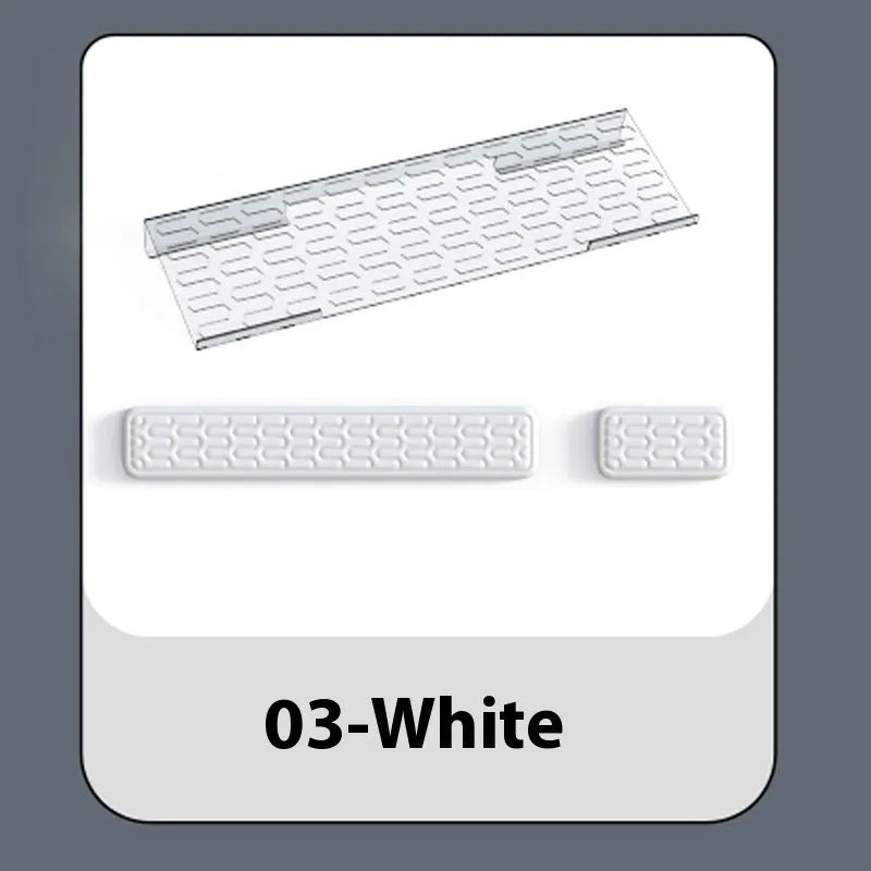 Double-sided keyboard mouse pad with memory foam wrist support in multiple colour options