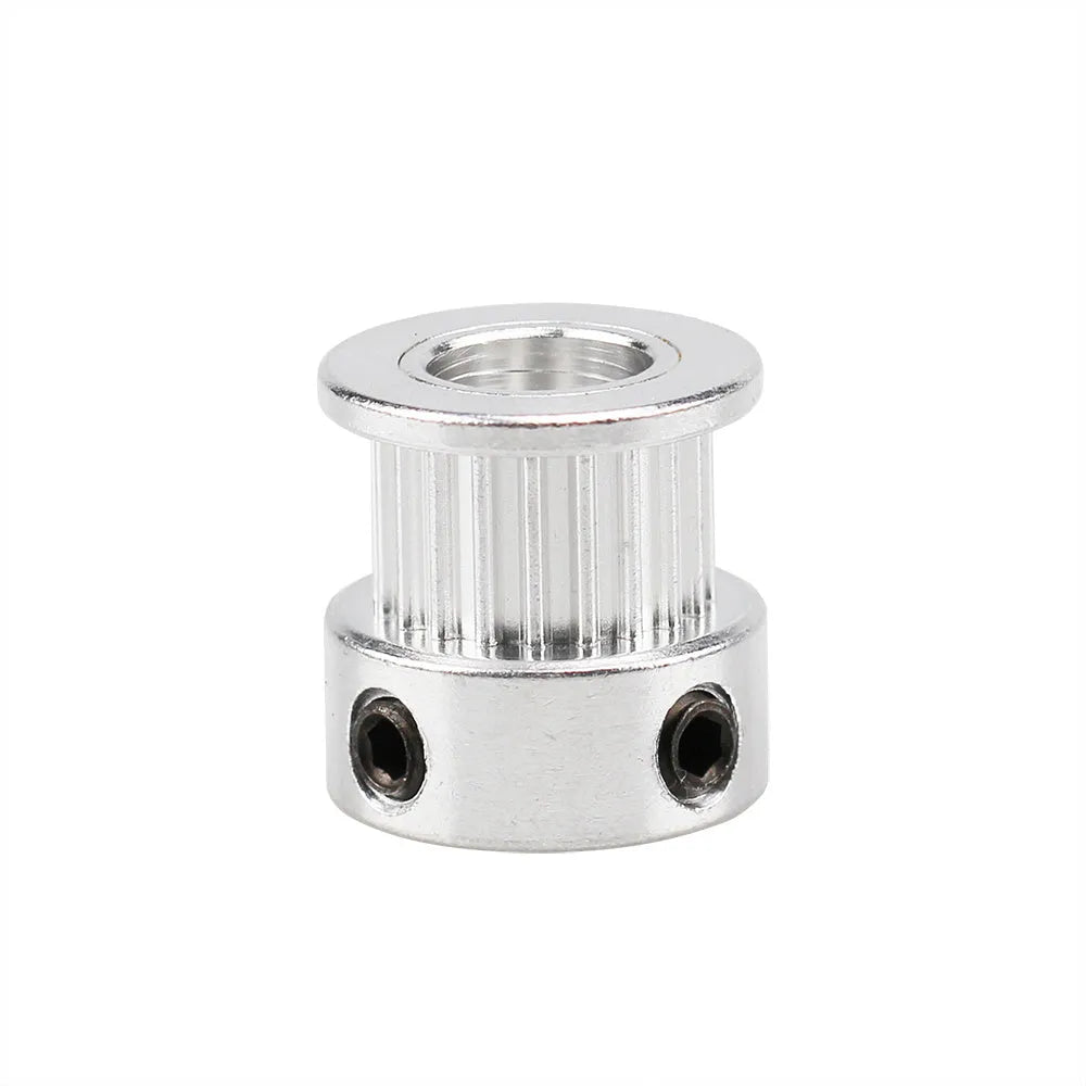 White stainless steel 2GT timing belt wheel extrusion gear for 3D printer accessories with 16 or 20 teeth and 5mm to 8mm inner holes