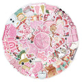 50 piece set of cute Christmas waterproof stickers ranging from 4 to 8 centimetres for car phone computer decoration