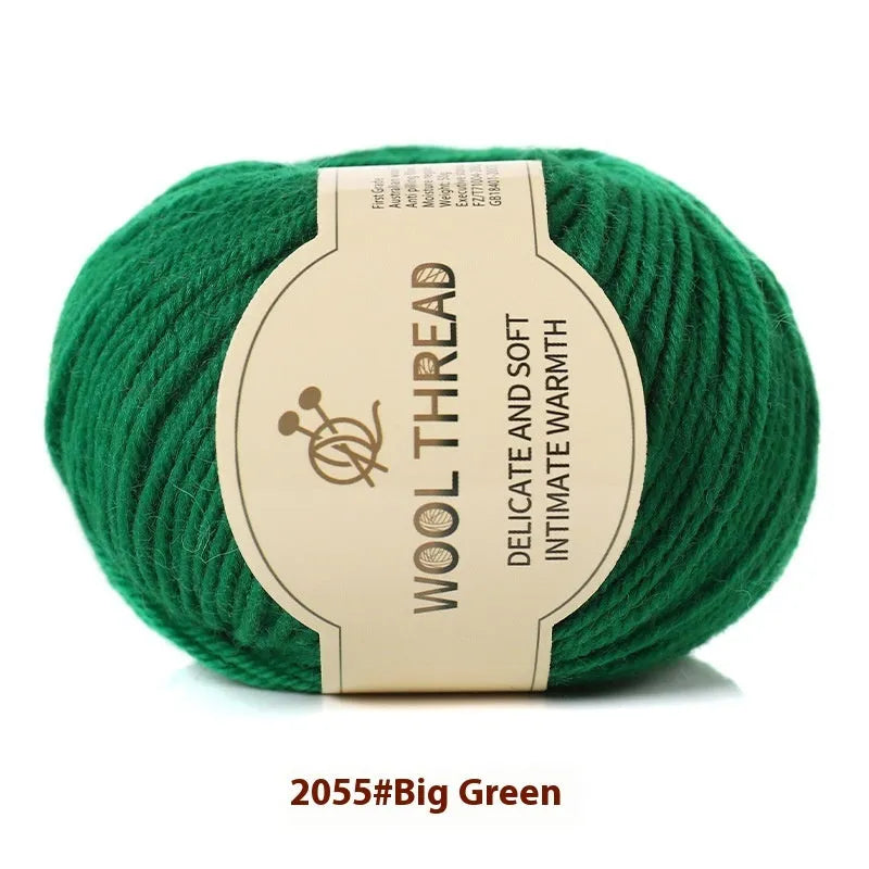 Hand knitting wool yarn roll for baby clothes with 10 needle specification in various colours