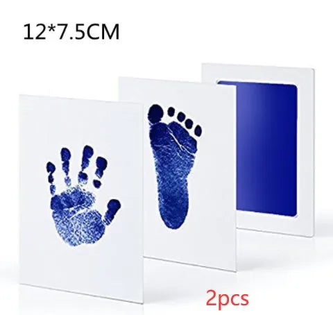 Baby hand and foot print disposable ink pad in pink for newborn keepsake crafting